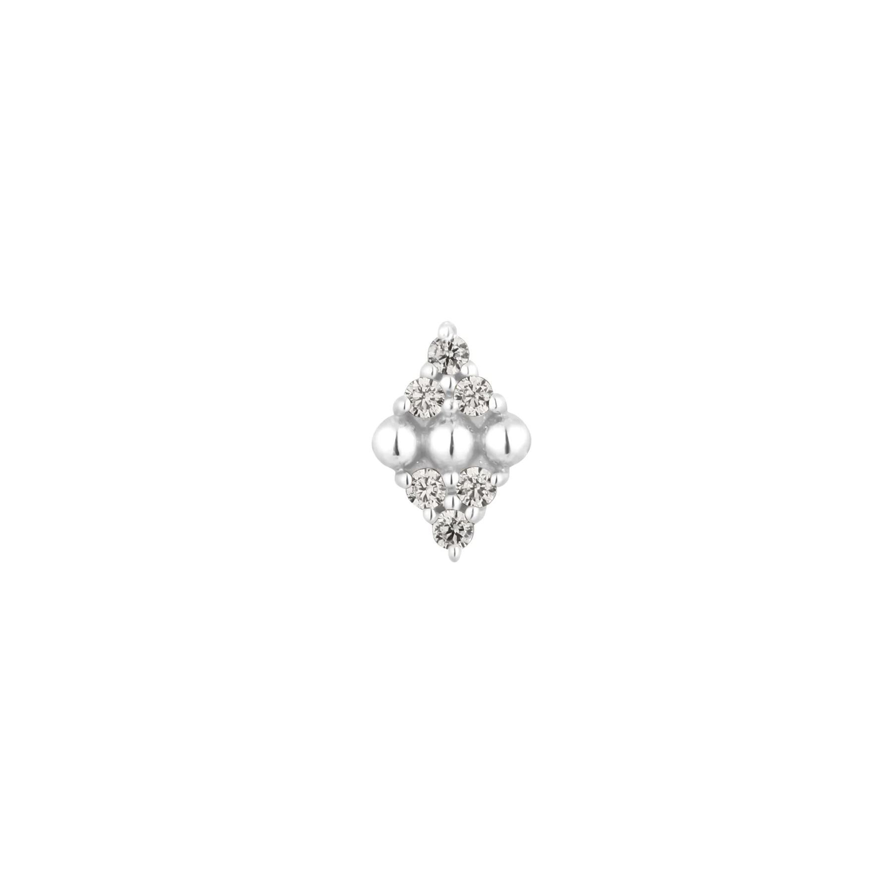 Lustre - CZ - Threadless End wg14k