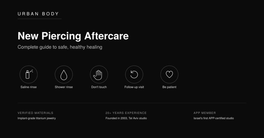 New piercing aftercare guide — safe healing tips | URBAN BODY